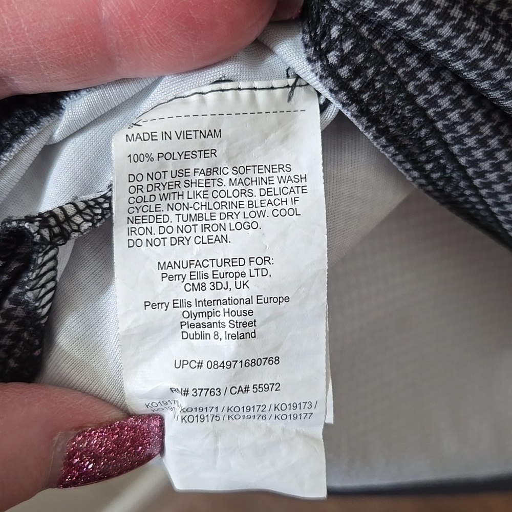GRANDSLAM MENS XL GREY HOUNDSTOOTH POLO IN EXCELLENT CONDITION - Picture 5 of 5